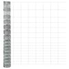 vidaXL Stängsel för åker / äng Silver 25 x 1.2 m Galvaniserat stål