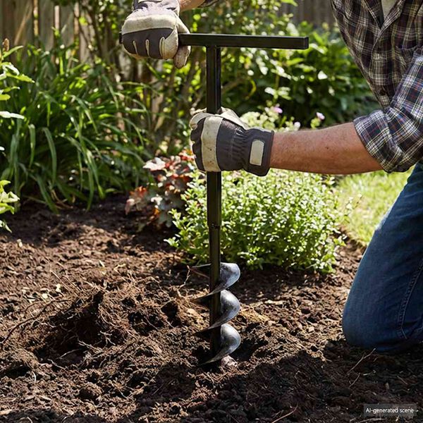 Jordborr 120 mm St&aring;l inkl. f&ouml;rl&auml;ngningsr&ouml;r 9 meter