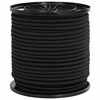 vidaXL Bungee-rep 4 mm Svart PP och gummi