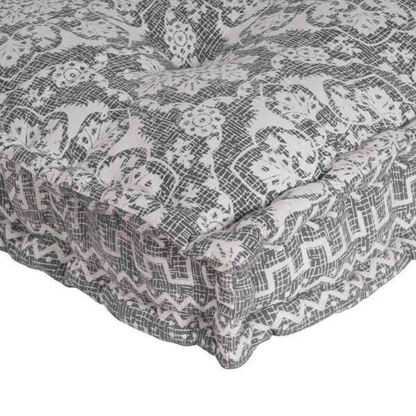 vidaXL Soffkudde Ljusgrå 120 x 80 x 12 cm tyg