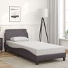 vidaXL Bed Frame "Dover" Grey 80x200 cm Faux Leather