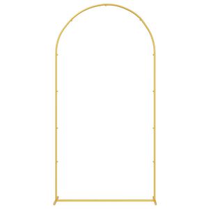 vidaXL Br&ouml;llopsb&aring;ge Guld 100 x 39 x 200 cm St&aring;l