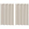 vidaXL Voile Gardin 2 st Sand 140 x 140 cm Polyester