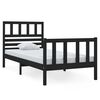 vidaXL S&auml;ngram massiv furu 75x190 cm svart