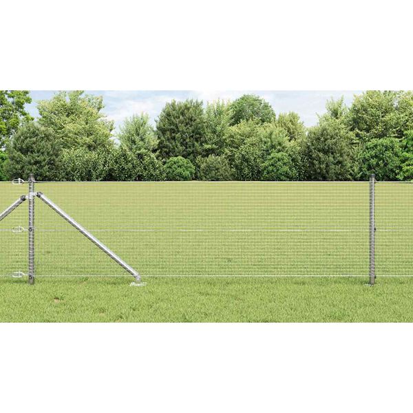 vidaXL Stängselstolpe Silver 50 x 0,5 m (19 x 19 mm nät) Stål