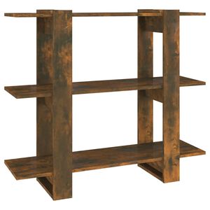 vidaXL Bokhylla/Rumsavdelare r&ouml;kf&auml;rgad ek 100x30x87 cm