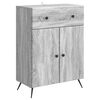 vidaXL Sideboard Gr&aring; sonoma-ek 66 x 34,5 x 90 cm Konstruerat tr&auml;