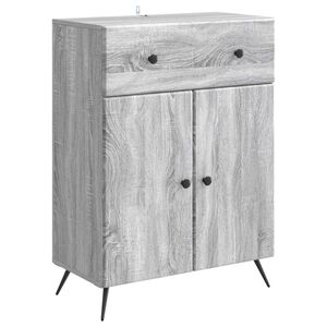 vidaXL Sideboard Gr&aring; sonoma-ek 66 x 34,5 x 90 cm Konstruerat tr&auml;