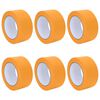 vidaXL M&aring;lartape 6 st Gul 50mm x 50m Papper