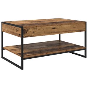 vidaXL Kaffeebord Gammalt tr&auml; 80 x 50 x 40 cm Konstruerat tr&auml;