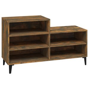 vidaXL Skost&auml;ll r&ouml;kf&auml;rgad ek 102x36x60 cm konstruerat tr&auml;
