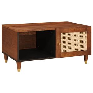 vidaXL Kaffeebord 80 x 50 x 40 cm Massivt mangotr&auml;