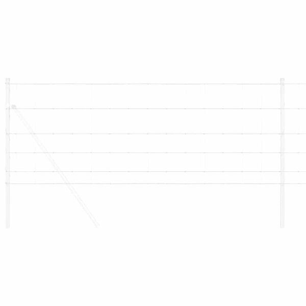 vidaXL Stängsel för åker / äng Silver 25 x 0.8 m Galvaniserat stål