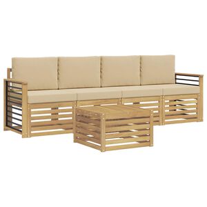 vidaXL Utomhussoffset 5 st