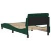 vidaXL Bed Frame "Dover" Dark Green 80x200 cm Velvet