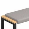 vidaXL B&auml;nk kudde Sherpa tyg Ljusgr&aring; Djup 35 cm