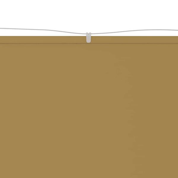 vidaXL Markis vertikal beige 140x600 cm oxfordtyg