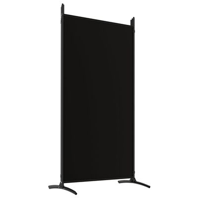 vidaXL Rumsavdelare 5 paneler svart 433x180 cm tyg