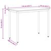 vidaXL Matbord METALL