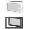 vidaXL K&auml;llarf&ouml;nster RISOR 90 x 70 cm PVC och glas Antracit