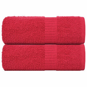 vidaXL Tv&auml;tthanddukar FROGN 2 st r&ouml;d 30x30 cm 360 gsm