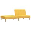 vidaXL B&auml;ddsoffa 2-sits gul tyg