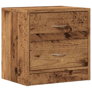 vidaXL S&auml;ngbord vittrat tr&auml; 40x30x40 cm konstruerat tr&auml;