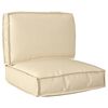 vidaXL Pallkuddset Oxford Tyg Beige 60 x 60 x 52 cm