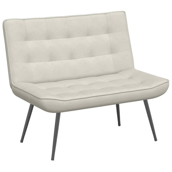 VidaXL B&auml;nk gr&auml;ddvit 110x74x84 cm sammet