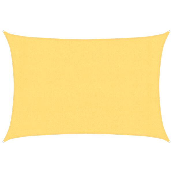 vidaXL Solsegel 160 g/m² beige 3x5 m HDPE