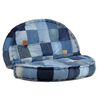 vidaXL Sittpuff 100x20 cm denim lappm&ouml;nster