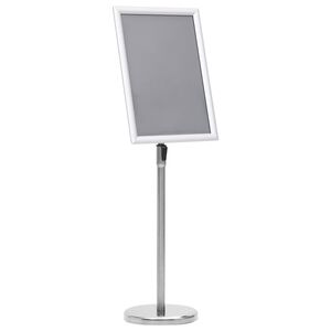vidaXL Skyltst&auml;ll A3 silver aluminiumlegering