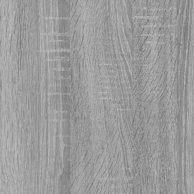 vidaXL Köksskåp för mikrovågsugn grå 60x57x207 cm konstruerat trä