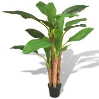 vidaXL Konstväxt Bananträd med kruka 175 cm grön
