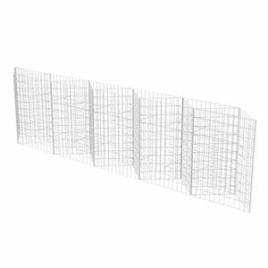 vidaXL Gabionkorg galvaniserat st&aring;l 300x30x100 cm