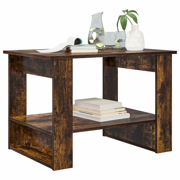 vidaXL Kaffeebord R&ouml;kt ek 72 x 50 x 50 cm Konstruerat tr&auml;