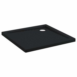 vidaXL Duschbas Tray med Prickar 80 x 80 x 4 cm ABS Svart