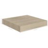 vidaXL Svävande vägghyllor 2 st ek 23x23,5x3,8 cm MDF