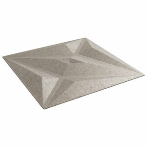 vidaXL V&auml;ggpaneler 12 st 50 x 50 cm Star Betong XPS Skum