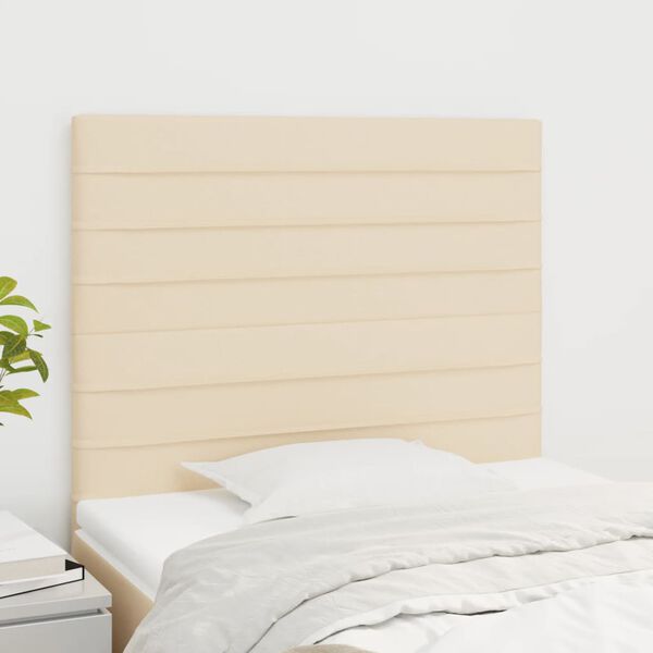 vidaXL S&auml;nggavel creme 100x5x118/128 cm tyg