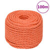 vidaXL Rep orange 24 mm 100 m polypropylen