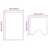 vidaXL Antisklid badmatta set 2 pcs Brun PP