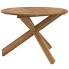 vidaXL Tr&auml;dg&aring;rdsbord &Oslash;109x74 cm massiv teak