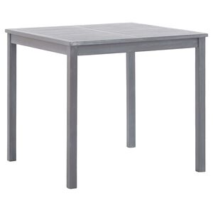 vidaXL Tr&auml;dg&aring;rdsbord gr&aring; 80x80x74 cm massivt akaciatr&auml;