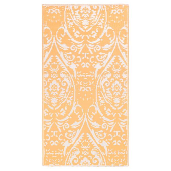 vidaXL Utomhusmatta ARAKIL orange och vit 160x230 cm PP