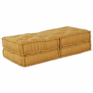vidaXL Modulsofa enhet 2 st Tyg Gul 140 x 70 x 36 cm