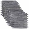 vidaXL Mosaikplattor Gr&aring; 30 x 30 cm Marmor