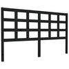 vidaXL S&auml;nggavel svart 165,5x4x100 cm massiv furu