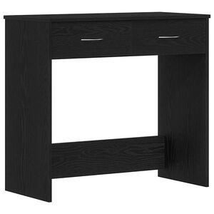 vidaXL Skrivbord Svart Ek Konstruerat tr&auml; 80 x 40 x 75 cm