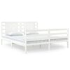 vidaXL S&auml;ngram utan madrass vit 180x200 cm massiv furu